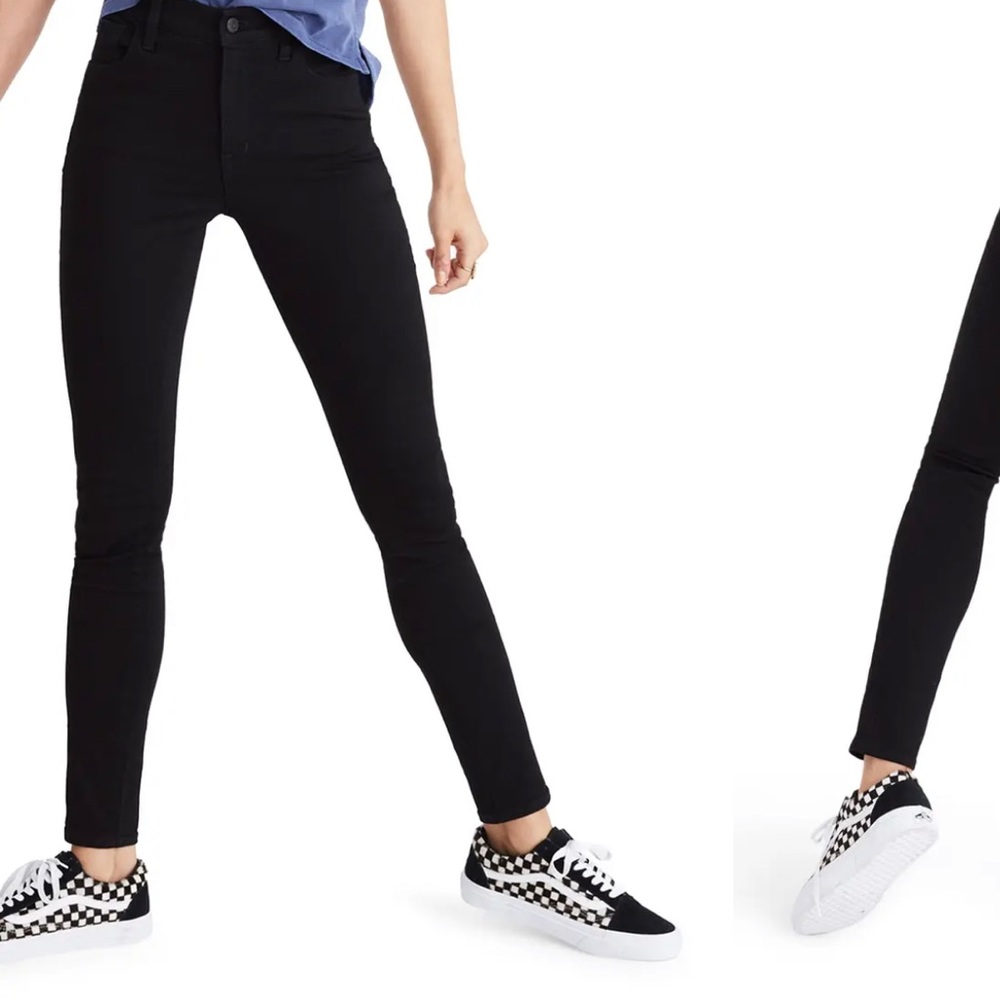 Black madewell skinny jeans